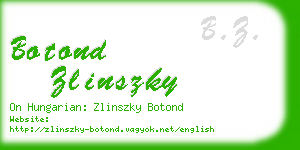 botond zlinszky business card